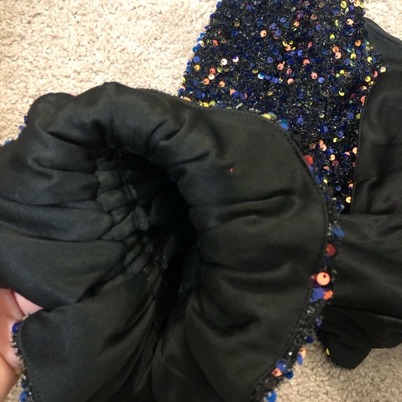 Sugarlips - Jupiter one shoulder peplum sequin top - worn only once! X small - Picture 15 of 16